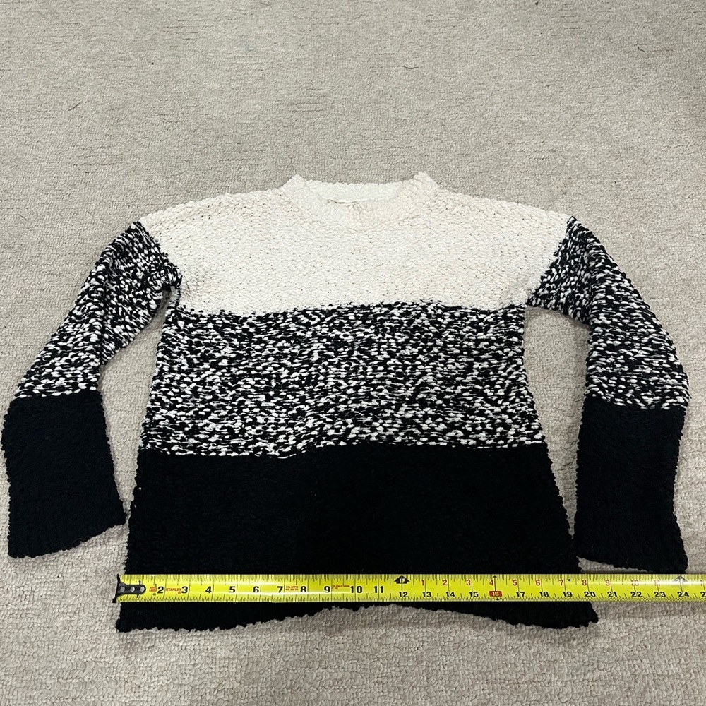 Mystree Cozy Sweater Black and White - Picture 4 of 6